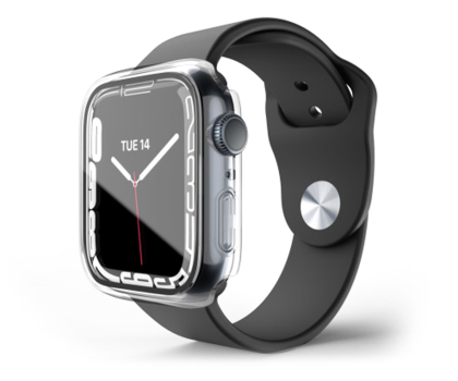 Pasek i akcesoria do zegarków NEXT ONE Etui ochronne Shield Apple Watch 41 mm transparent